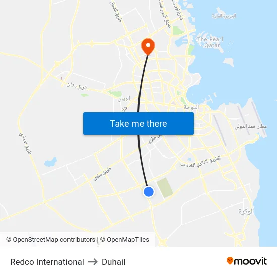 Redco International to Duhail map