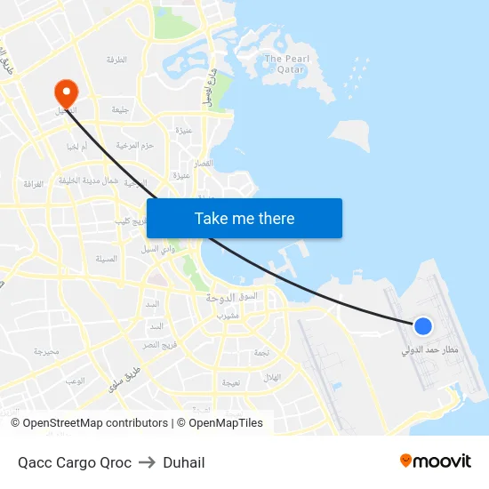 Qacc Cargo Qroc to Duhail map