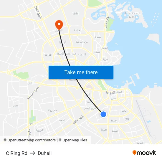 C Ring Rd to Duhail map