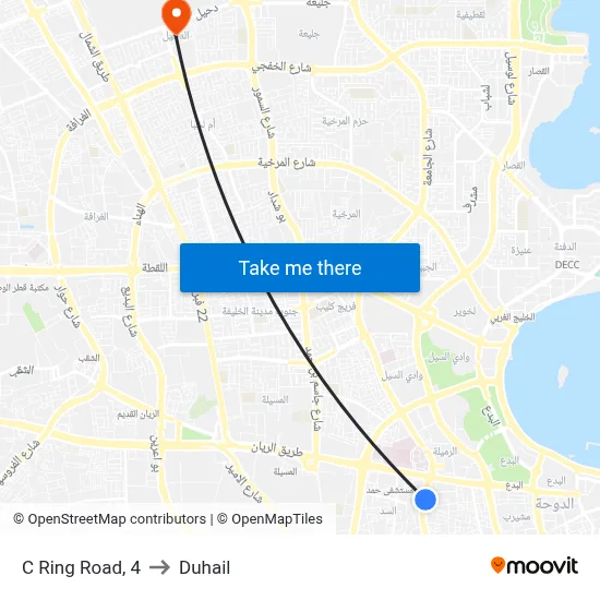 C Ring Road, 4 to Duhail map