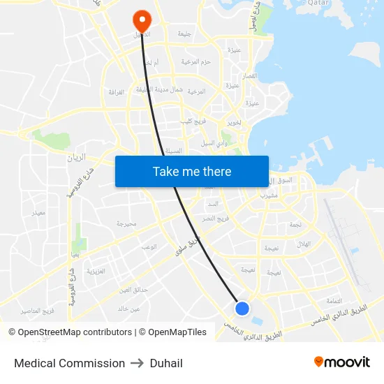 Medical Commission to Duhail map