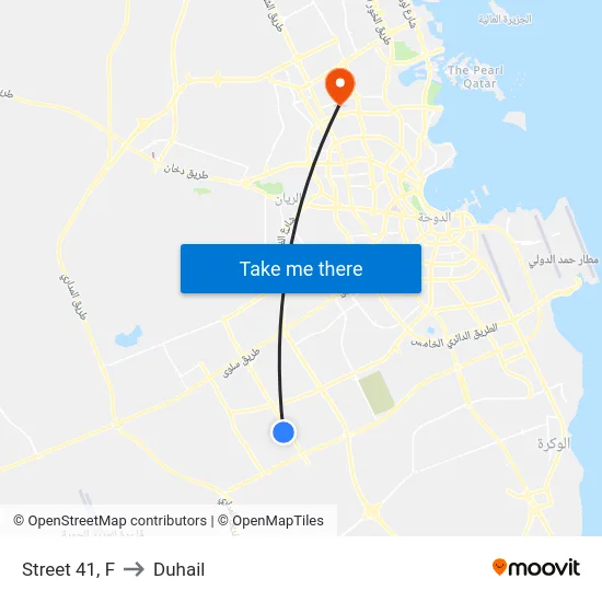 Street 41, F to Duhail map