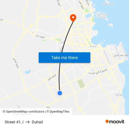 Street 41, I to Duhail map