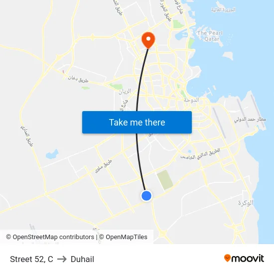 Street 52, C to Duhail map