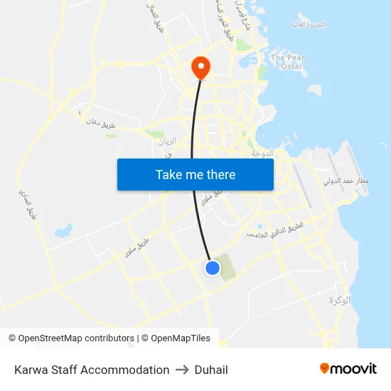 Karwa Staff Accommodation to Duhail map