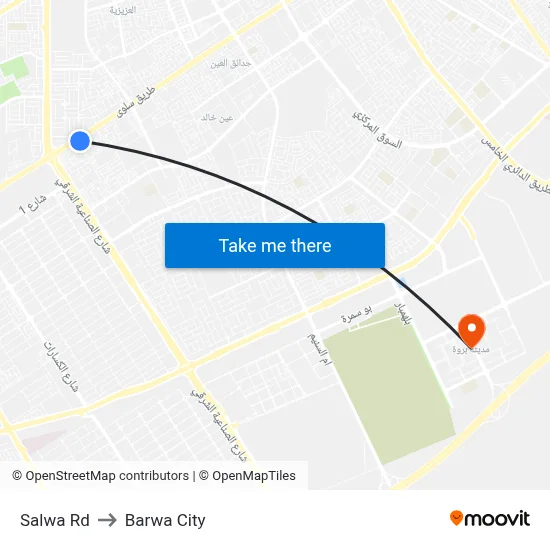 Salwa Road to Barwa City map