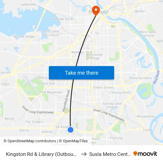 Kingston Rd & Library (Outbound) to Susla Metro Center map