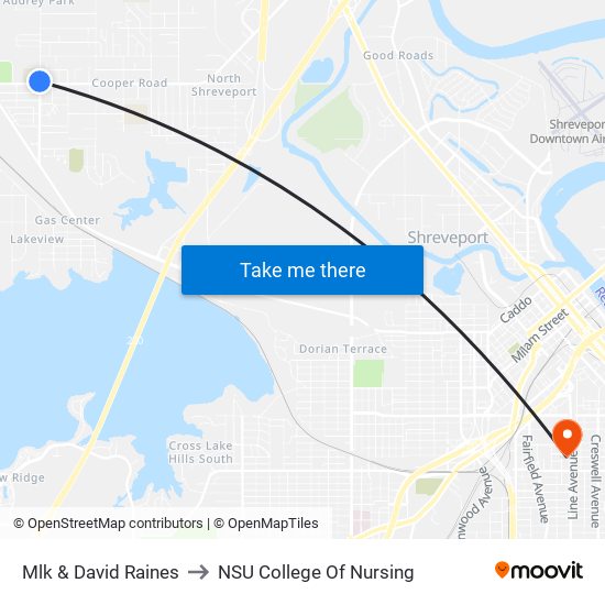 Mlk & David Raines to NSU College Of Nursing map