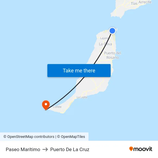 Paseo Marítimo to Puerto De La Cruz map