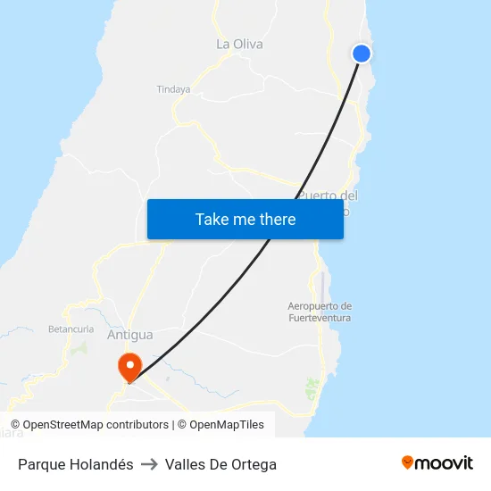 Parque Holandés to Valles De Ortega map