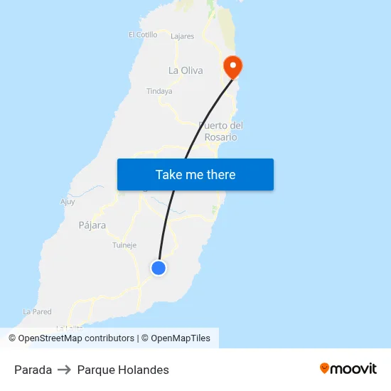 Parada to Parque Holandes map