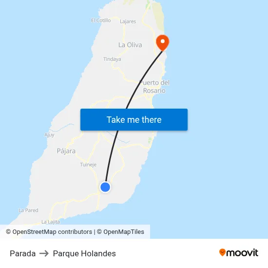 Parada to Parque Holandes map