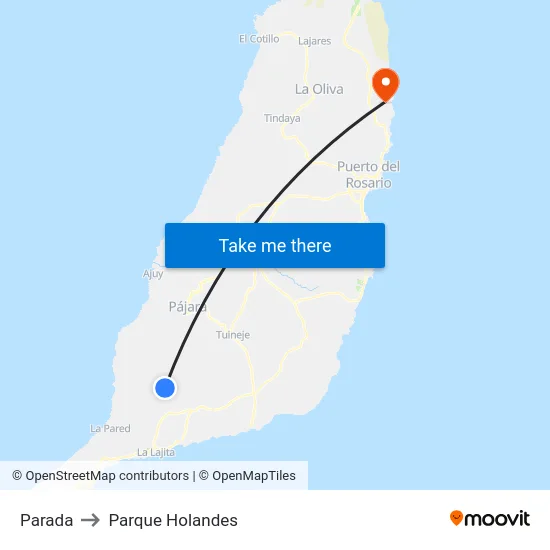 Parada to Parque Holandes map