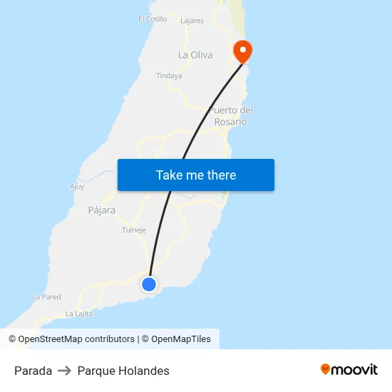 Parada to Parque Holandes map