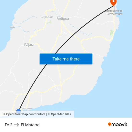 Fv-2 to El Matorral map