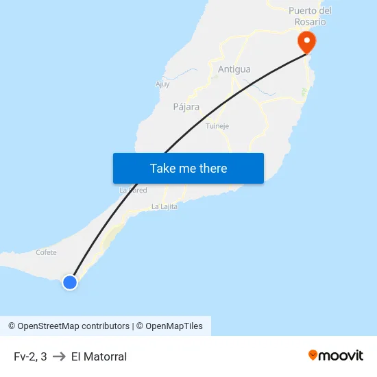 Fv-2, 3 to El Matorral map