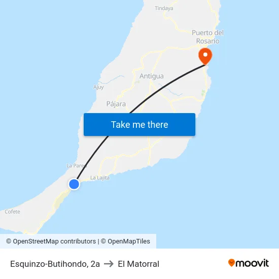 Esquinzo-Butihondo, 2a to El Matorral map