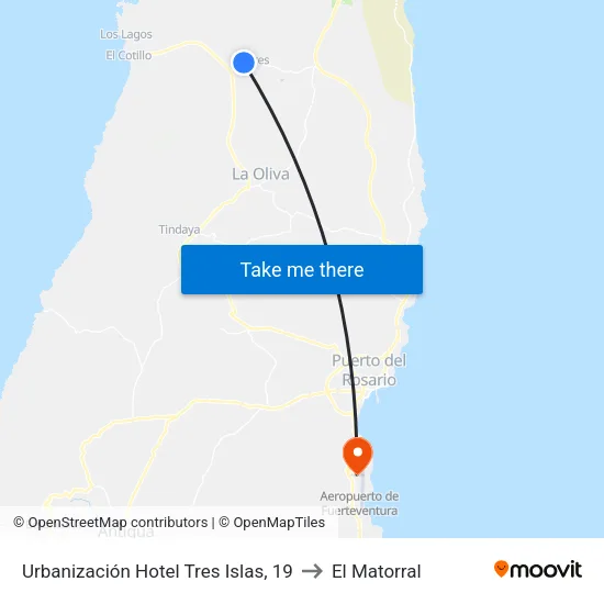 Urbanización Hotel Tres Islas, 19 to El Matorral map