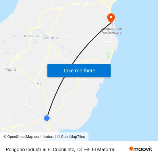 Poligono Industrial El Cuchillete, 13 to El Matorral map