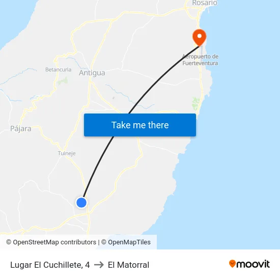 Lugar El Cuchillete, 4 to El Matorral map