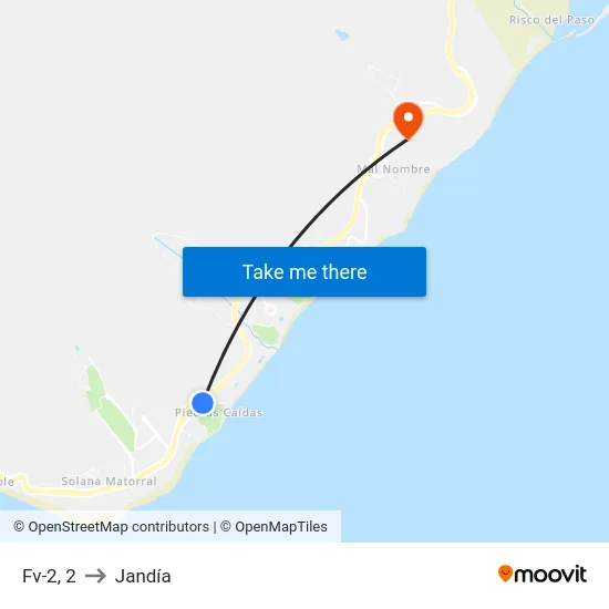 Fv-2, 2 to Jandía map