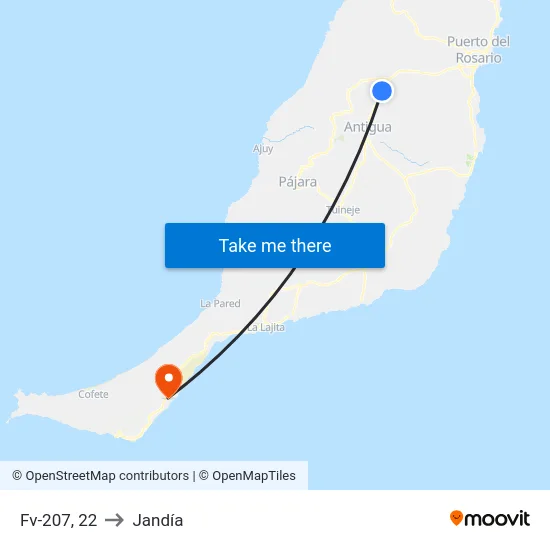 Fv-207, 22 to Jandía map