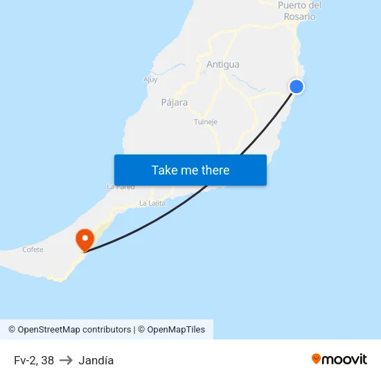 Fv-2, 38 to Jandía map