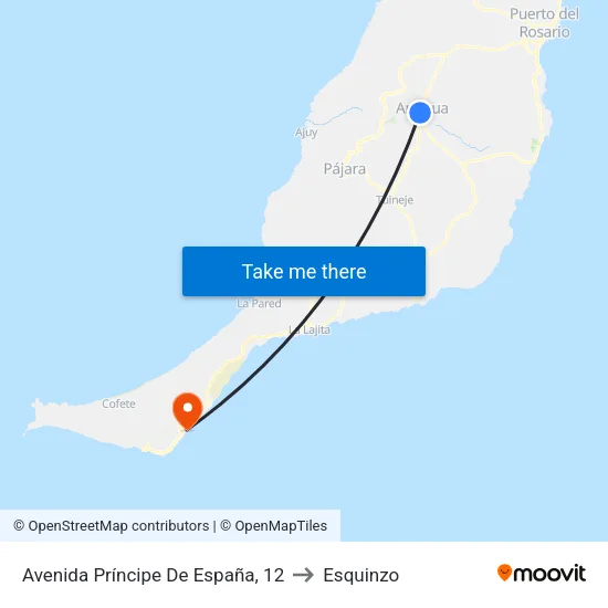 Avenida Príncipe De España, 12 to Esquinzo map