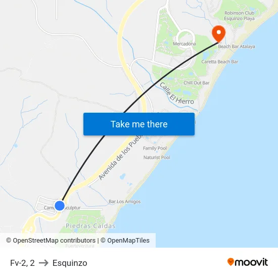 Fv-2, 2 to Esquinzo map