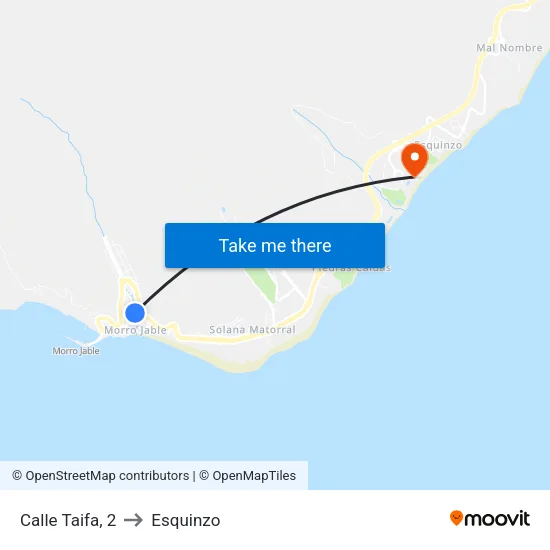 Calle Taifa, 2 to Esquinzo map