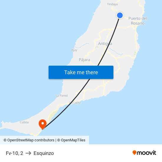 Fv-10, 2 to Esquinzo map