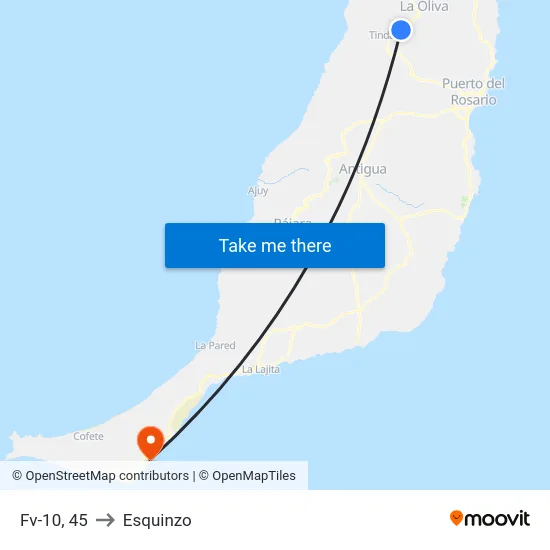 Fv-10, 45 to Esquinzo map