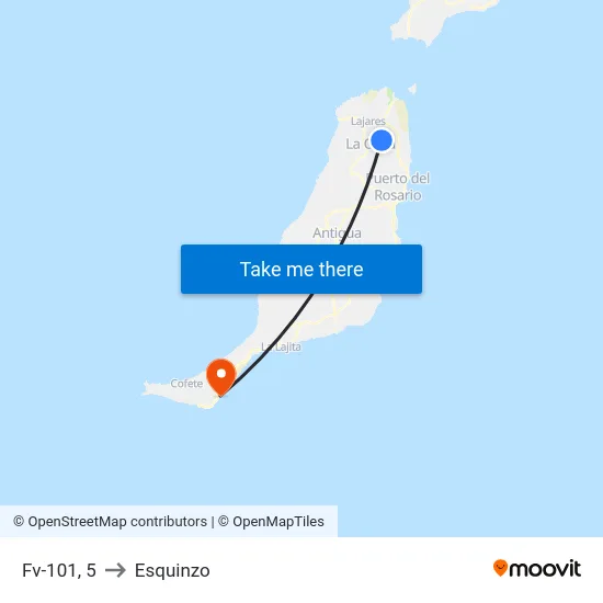 Fv-101, 5 to Esquinzo map
