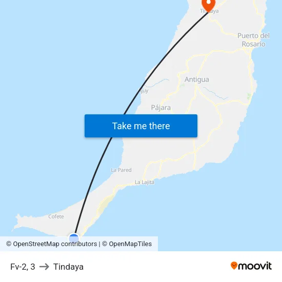Fv-2, 3 to Tindaya map