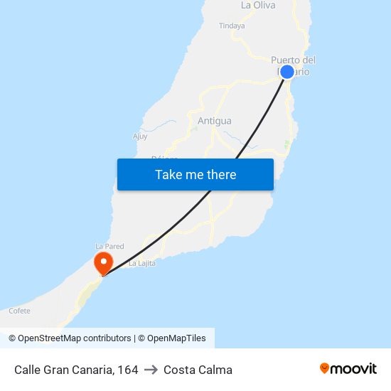 Calle Gran Canaria, 164 to Costa Calma map