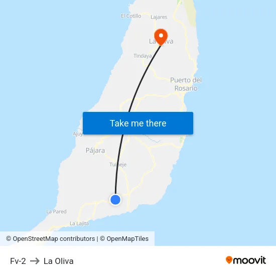 Fv-2 to La Oliva map