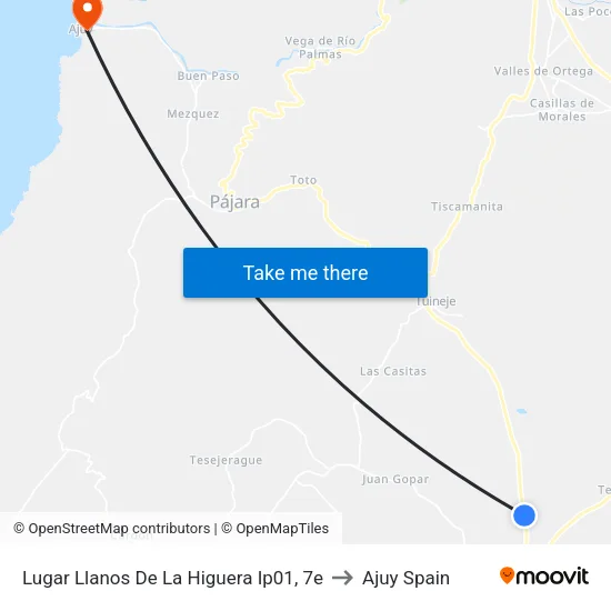 Lugar Llanos De La Higuera Ip01, 7e to Ajuy Spain map