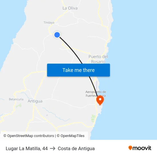 Lugar La Matilla, 44 to Costa de Antigua map