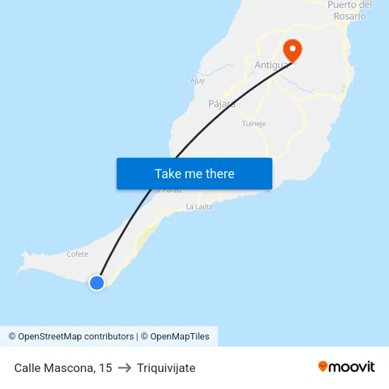 Calle Mascona, 15 to Triquivijate map
