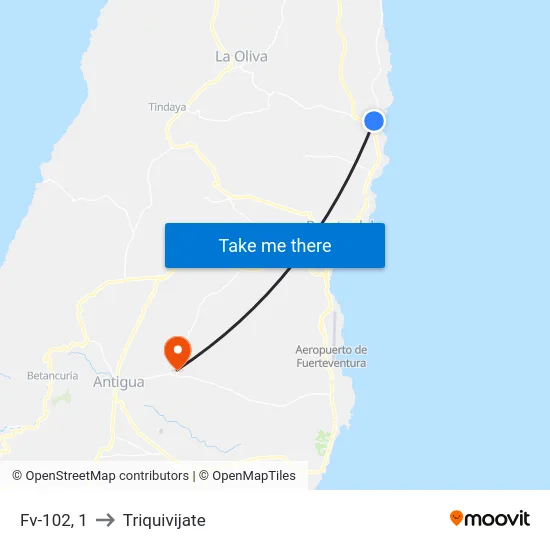 Fv-102, 1 to Triquivijate map