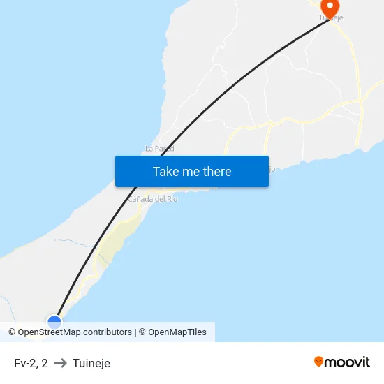 Fv-2, 2 to Tuineje map