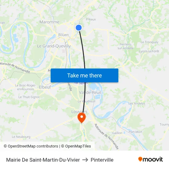 Mairie De Saint-Martin-Du-Vivier to Pinterville map