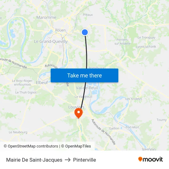 Mairie De Saint-Jacques to Pinterville map