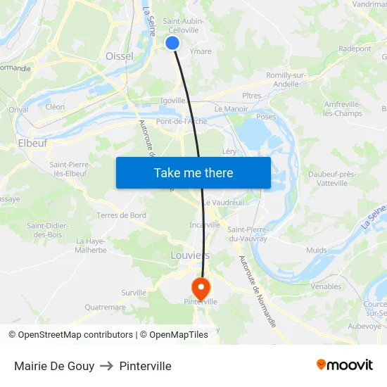 Mairie De Gouy to Pinterville map