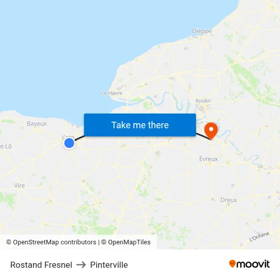Rostand Fresnel to Pinterville map
