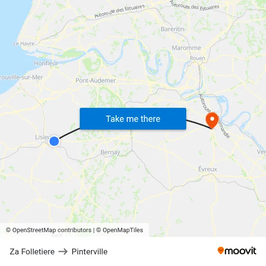 Za Folletiere to Pinterville map