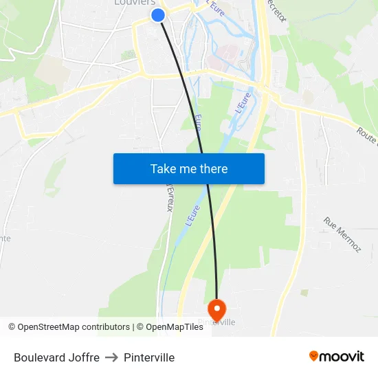 Boulevard Joffre to Pinterville map