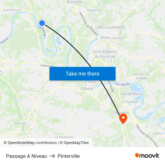 Passage A Niveau to Pinterville map
