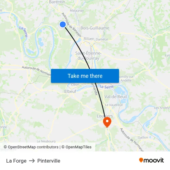 La Forge to Pinterville map