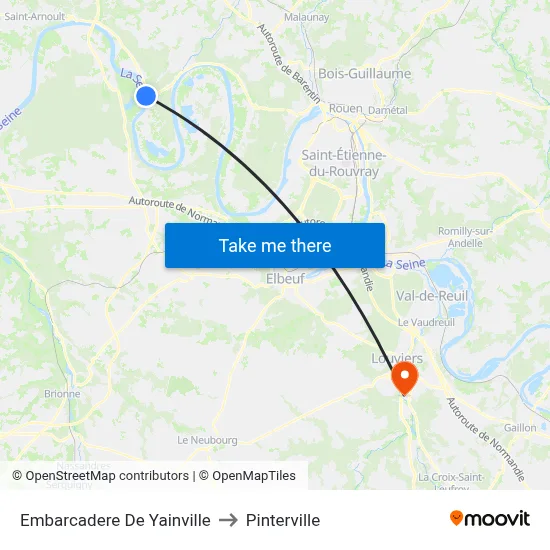 Embarcadere De Yainville to Pinterville map